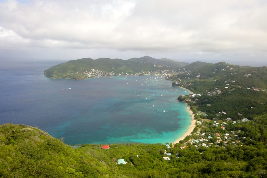 Admiralty Bay from Peggy's Rock. Bequia