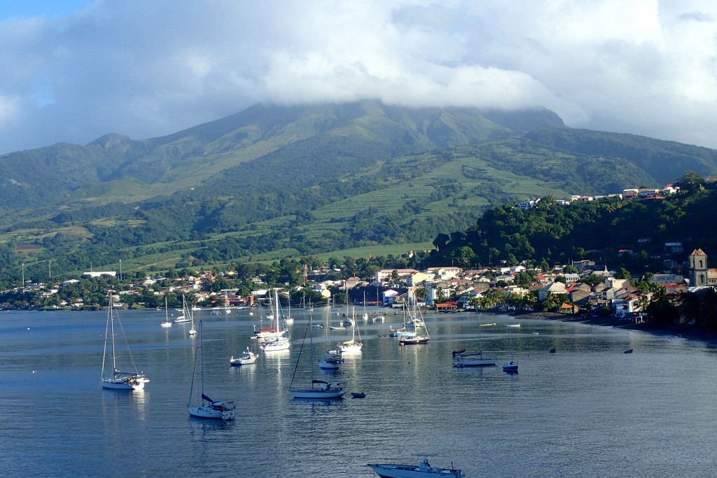 Martinique: Sunny New City, Cloudy Old Volcano