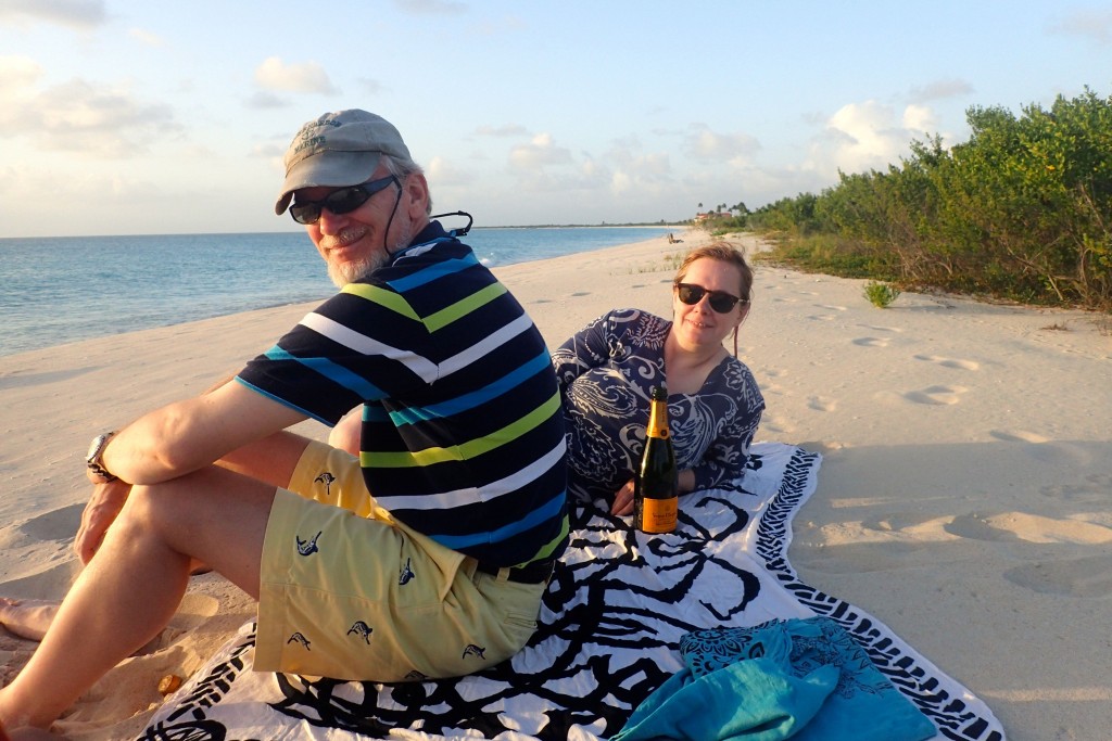 Antigua - Sundowners with Jim and Sophie