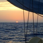 Sunset at Sea Curacao to Colombia - No Land in Sight
